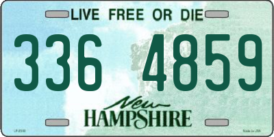 NH license plate 3364859