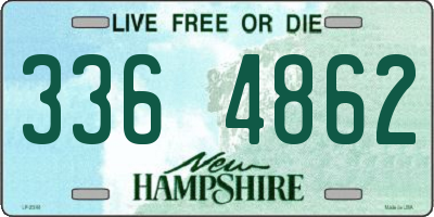 NH license plate 3364862