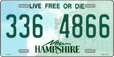 NH license plate 3364866