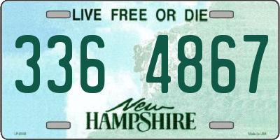 NH license plate 3364867