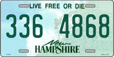 NH license plate 3364868
