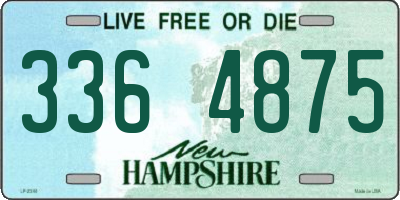 NH license plate 3364875