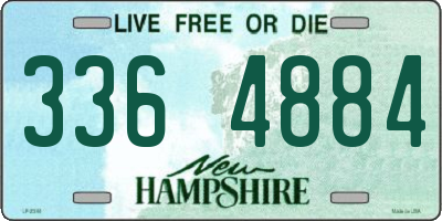 NH license plate 3364884