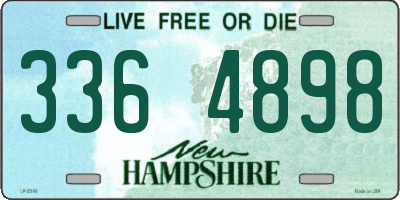 NH license plate 3364898