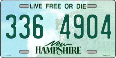 NH license plate 3364904