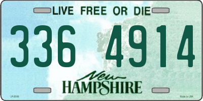 NH license plate 3364914