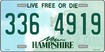 NH license plate 3364919