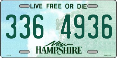 NH license plate 3364936