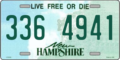 NH license plate 3364941