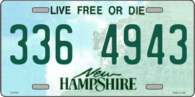 NH license plate 3364943