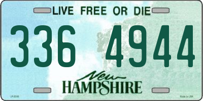 NH license plate 3364944