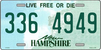 NH license plate 3364949