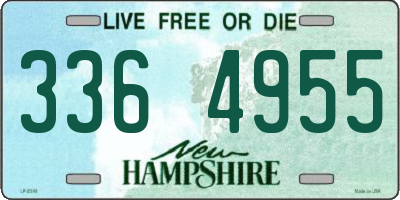 NH license plate 3364955
