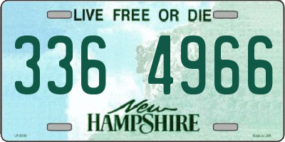 NH license plate 3364966