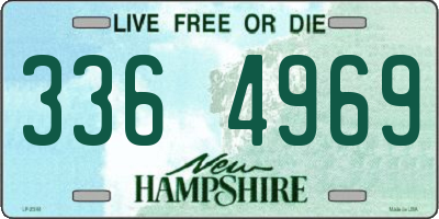 NH license plate 3364969