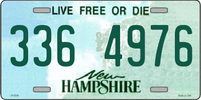NH license plate 3364976