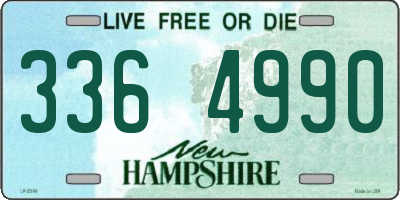 NH license plate 3364990