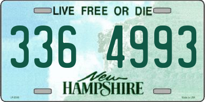 NH license plate 3364993