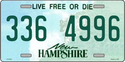NH license plate 3364996