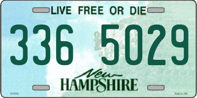 NH license plate 3365029