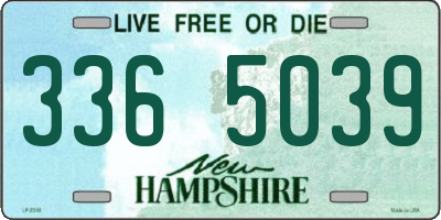 NH license plate 3365039