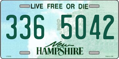 NH license plate 3365042