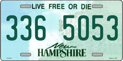 NH license plate 3365053