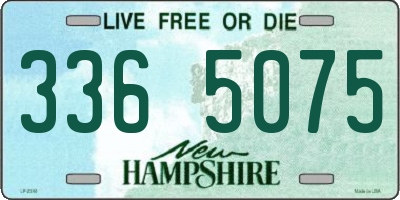 NH license plate 3365075
