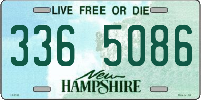 NH license plate 3365086