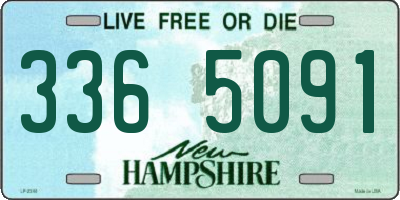 NH license plate 3365091