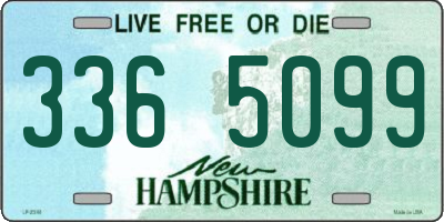NH license plate 3365099