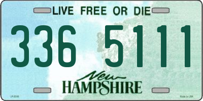 NH license plate 3365111