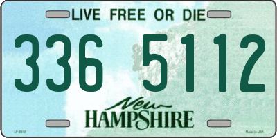 NH license plate 3365112