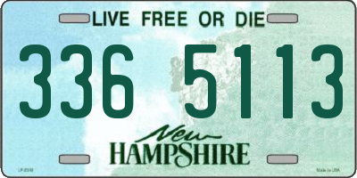 NH license plate 3365113