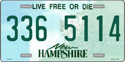 NH license plate 3365114
