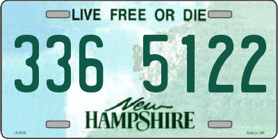 NH license plate 3365122
