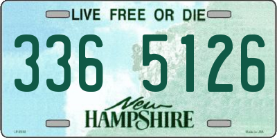NH license plate 3365126