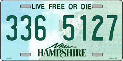 NH license plate 3365127