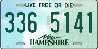 NH license plate 3365141