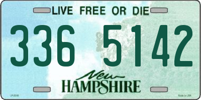 NH license plate 3365142