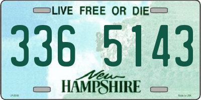 NH license plate 3365143