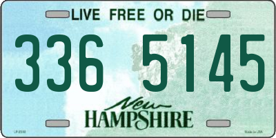 NH license plate 3365145