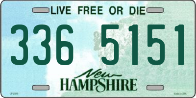 NH license plate 3365151