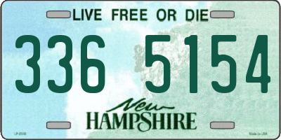 NH license plate 3365154