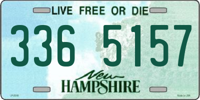 NH license plate 3365157