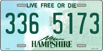 NH license plate 3365173