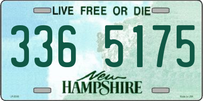 NH license plate 3365175
