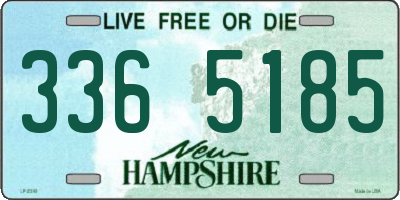 NH license plate 3365185