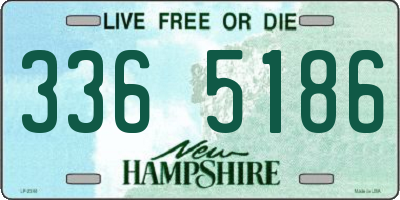NH license plate 3365186