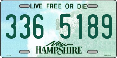 NH license plate 3365189